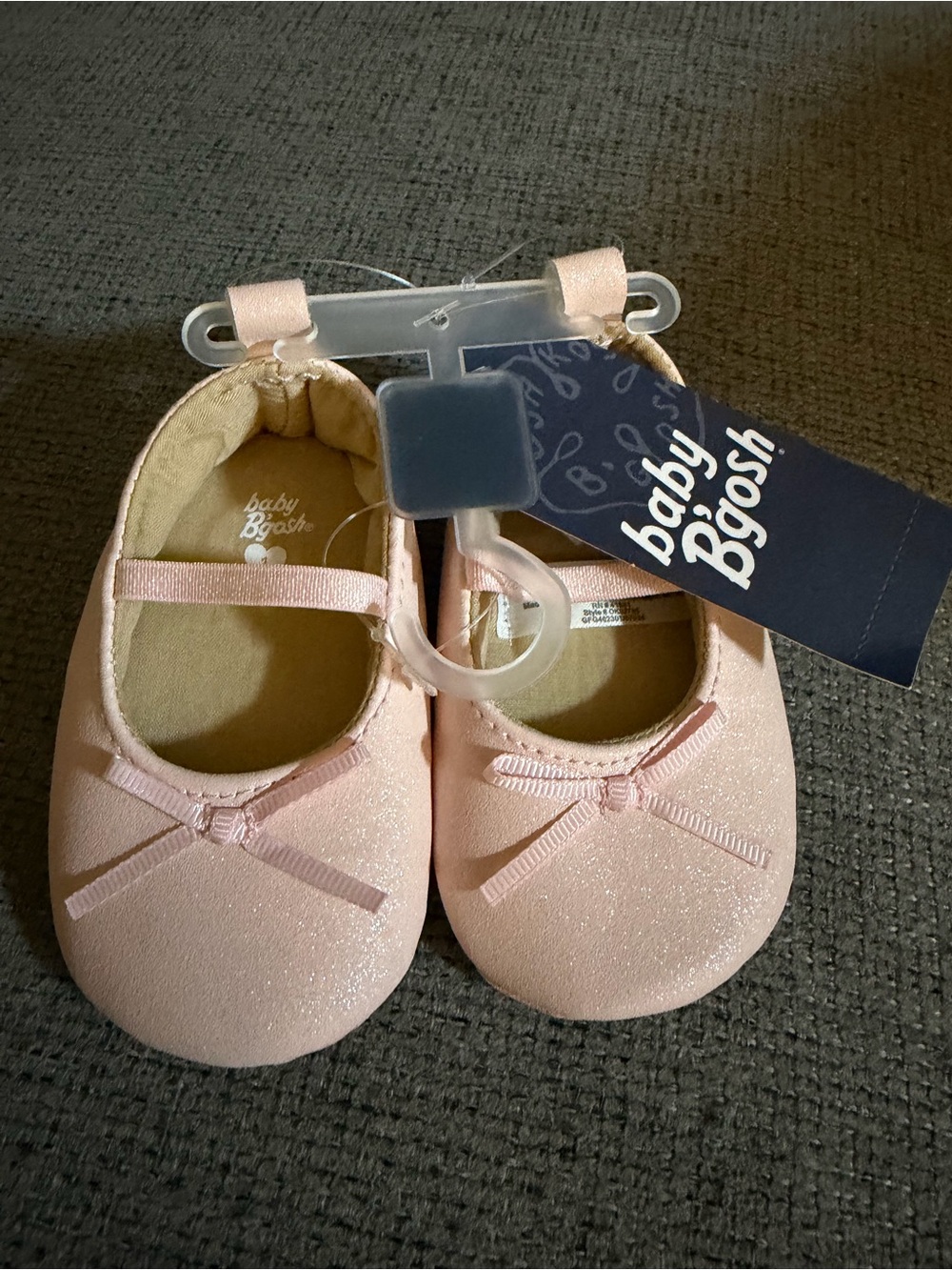 Pink Glitter Mary Jane Baby Shoes